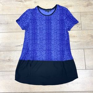 Ellie Tahari printed short sleeve shirt